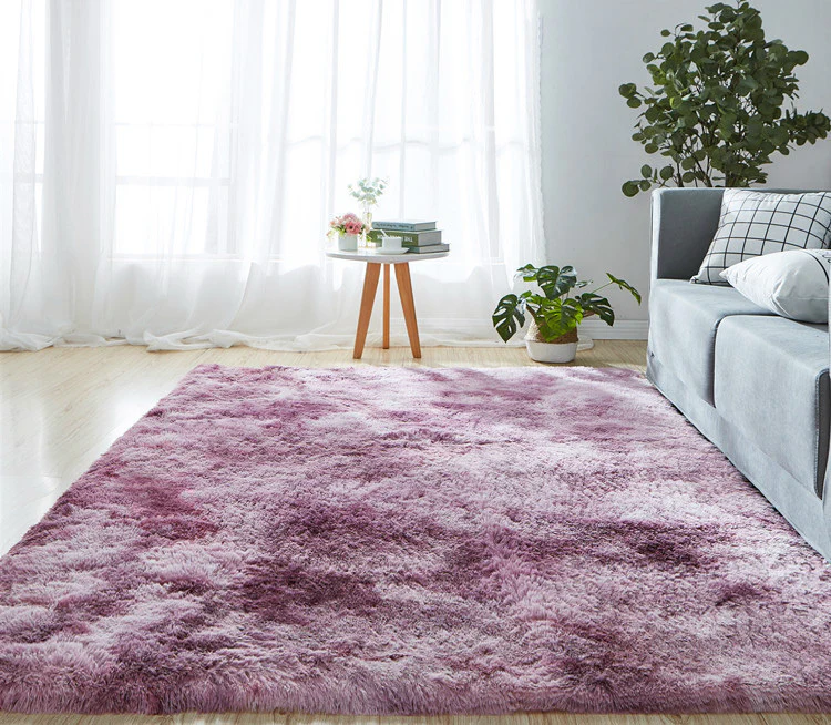 Luxe Bedroom/Living Room Comfortable Shag Rug (Plum, 200 x 140) - Image 11