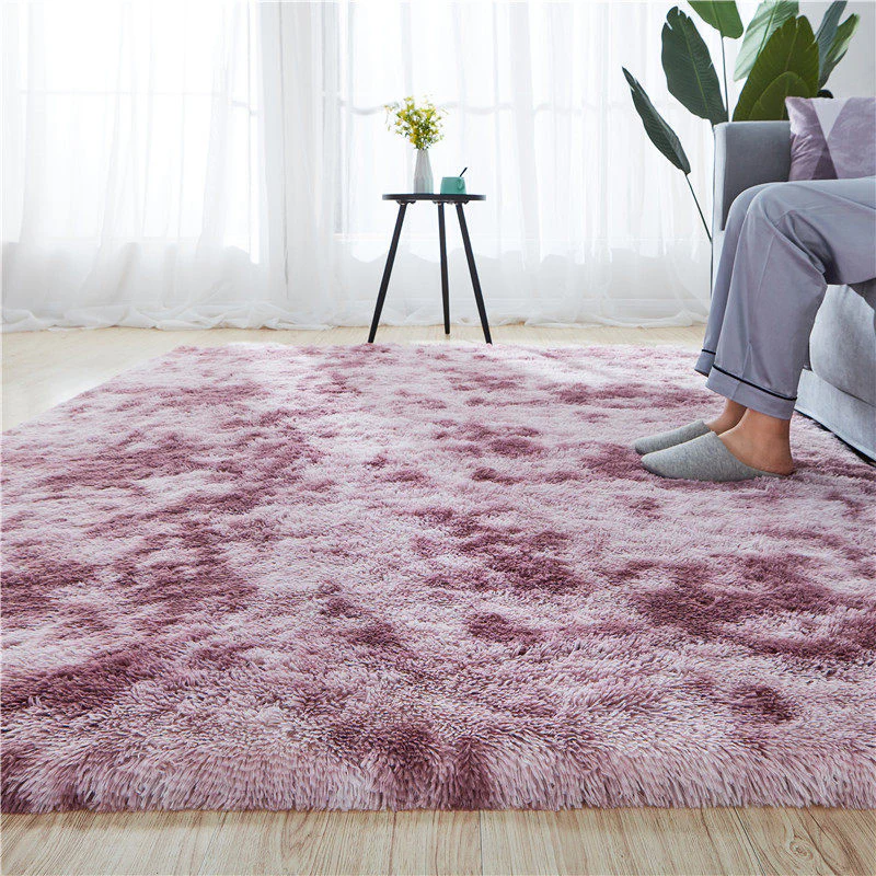 Luxe Bedroom/Living Room Comfortable Shag Rug (Plum, 200 x 140) - Image 4