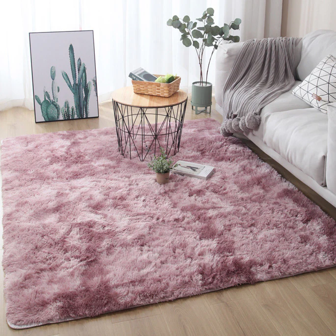 Luxe Bedroom/Living Room Comfortable Shag Rug (Plum, 200 x 140) - Image 7