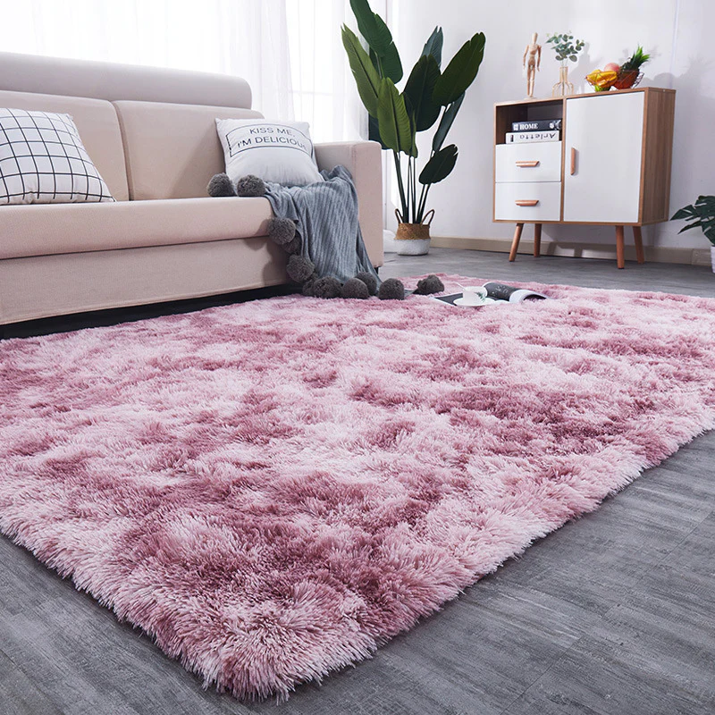 Luxe Bedroom/Living Room Comfortable Shag Rug (Plum, 200 x 140) - Image 9