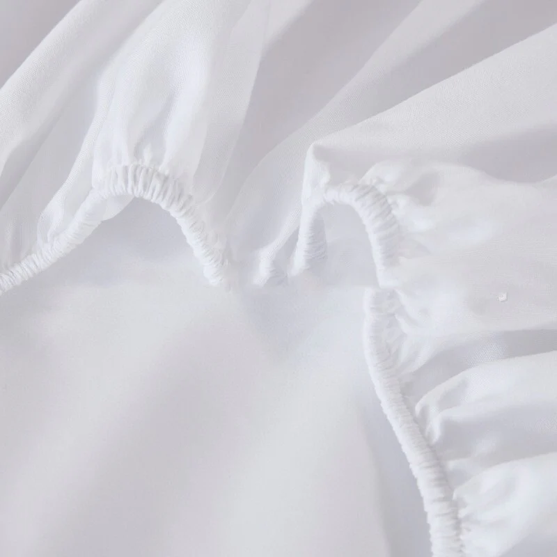 Luxe Comfort Waterproof Fitted Sheet Mattress Protector Cover (White, Double) - Image 14