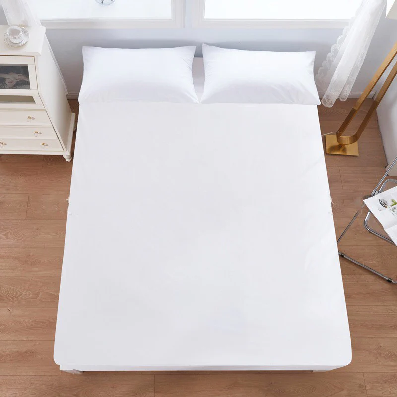 Luxe Comfort Waterproof Fitted Sheet Mattress Protector Cover (White, Double) - Image 6