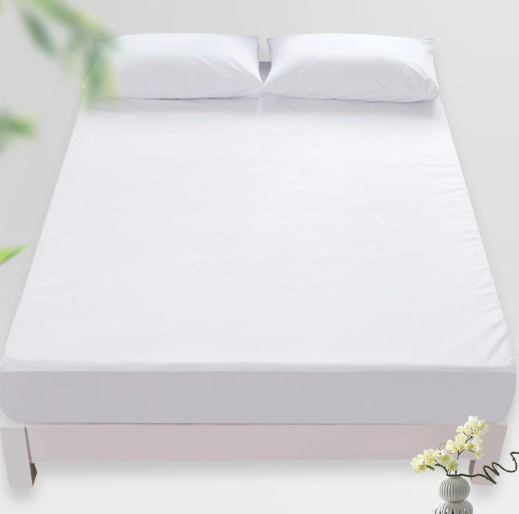 Luxe Comfort Waterproof Fitted Sheet Mattress Protector Cover (White, Double) - Image 8