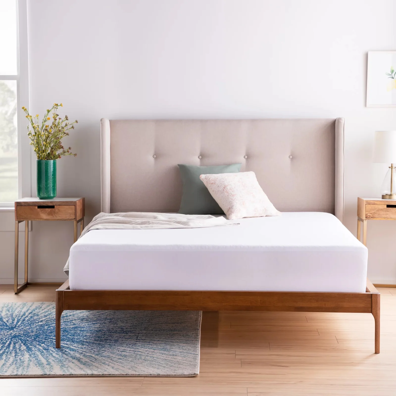 Luxe Comfort Waterproof Fitted Sheet Mattress Protector Cover (White, Double) - Image 9