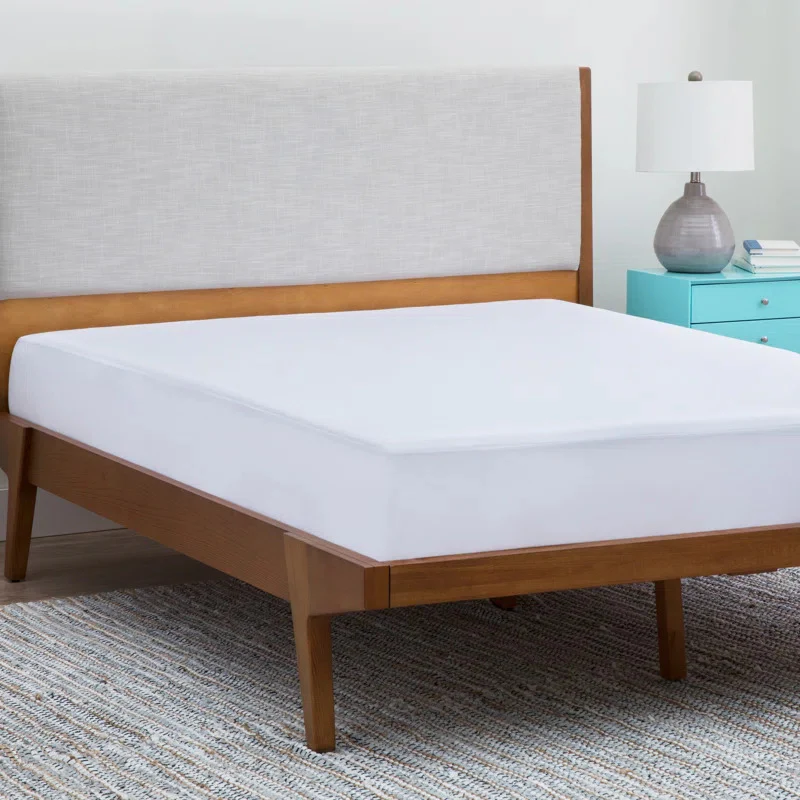 Luxe Comfort Waterproof Fitted Sheet Mattress Protector Cover (White, Queen) - Image 6