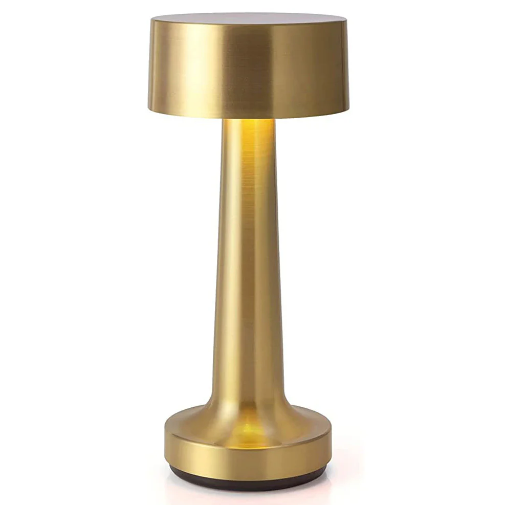 Luxe Designer LED Table Lamp Cordless Touch Sensor Night Light (Gold) - Image 12