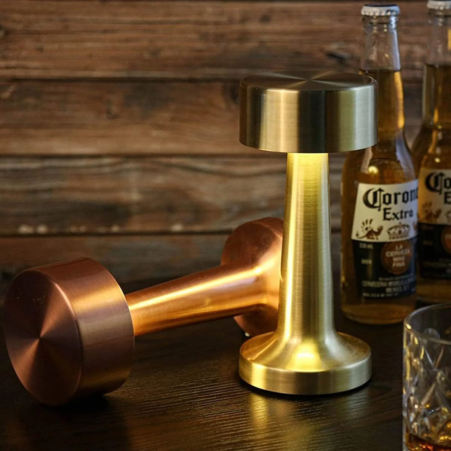 Luxe Designer LED Table Lamp Cordless Touch Sensor Night Light (Gold) - Image 2