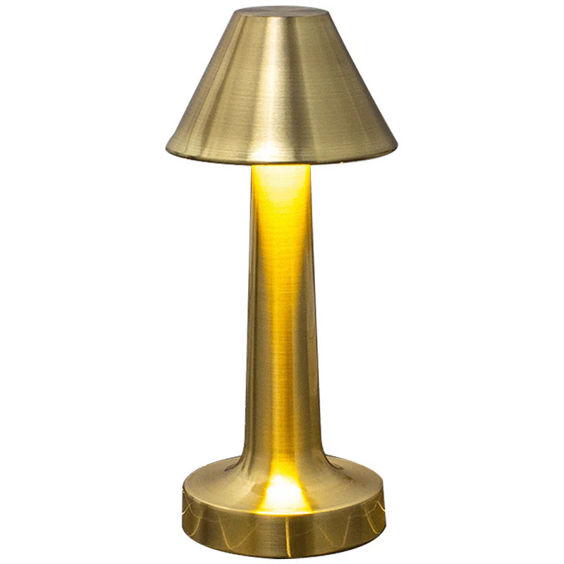 Luxe Designer LED Table Lamp Cordless Touch Sensor Night Light (Gold) - Image 3
