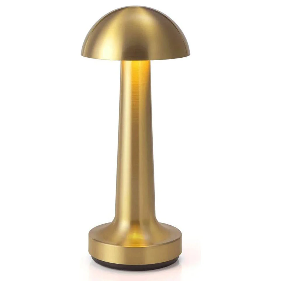 Luxe Designer LED Table Lamp Cordless Touch Sensor Night Light (Gold, Dome) - Image 21