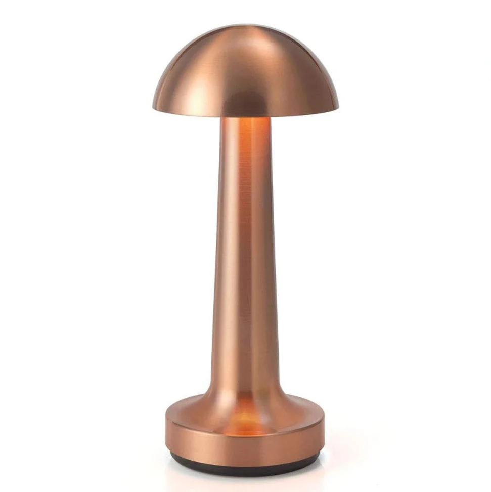 Luxe Designer LED Table Lamp Cordless Touch Sensor Night Light (Rose Gold, Dome) - Image 16
