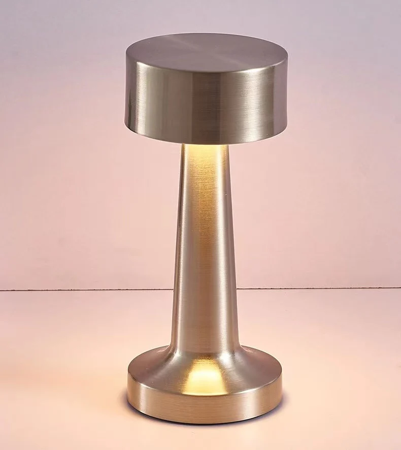 Luxe Designer LED Table Lamp Cordless Touch Sensor Night Light (Silver) - Image 4