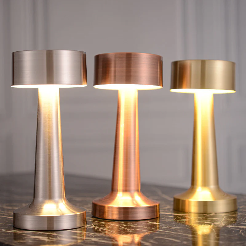Luxe Designer LED Table Lamp Cordless Touch Sensor Night Light (Silver) - Image 5