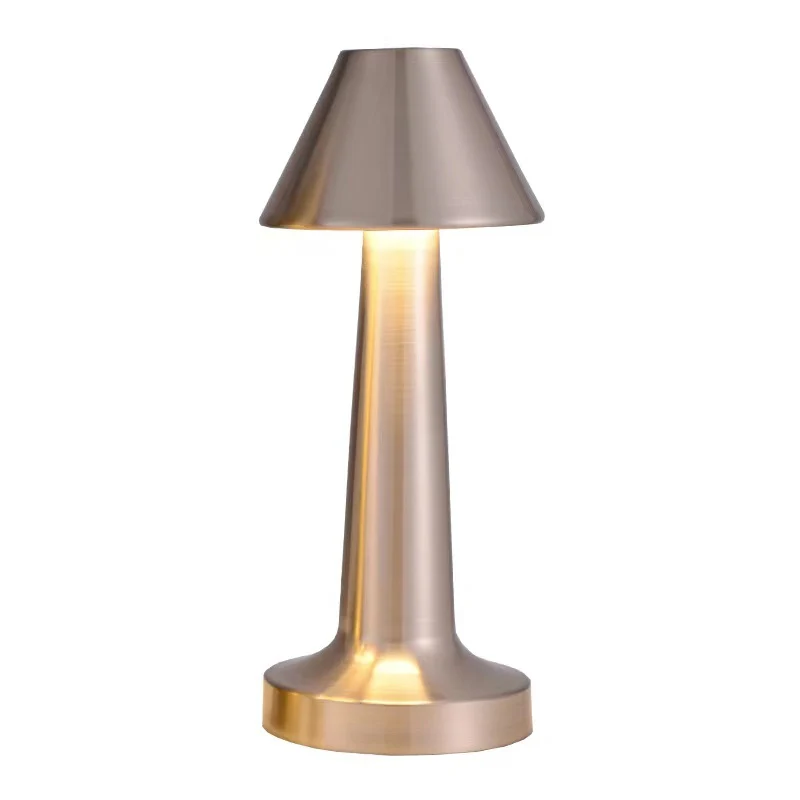 Luxe Designer LED Table Lamp Cordless Touch Sensor Night Light (Silver) - Image 3
