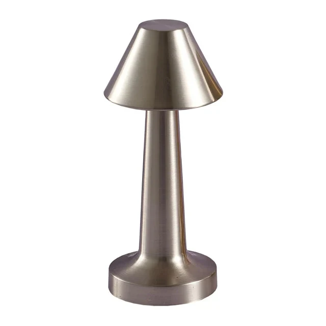 Luxe Designer LED Table Lamp Cordless Touch Sensor Night Light (Silver) - Image 6