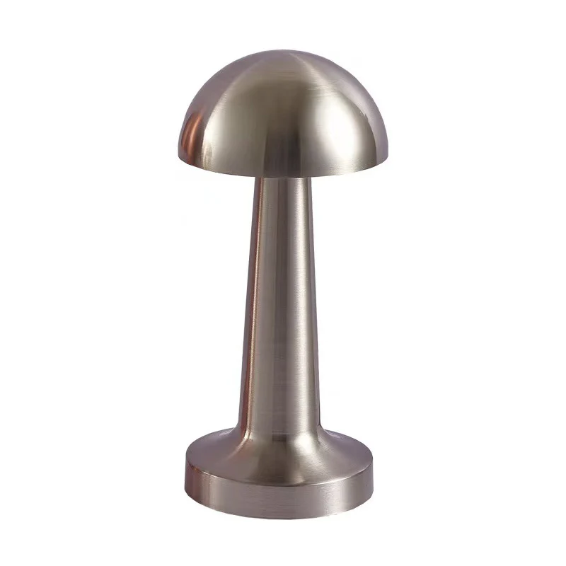 Luxe Designer LED Table Lamp Cordless Touch Sensor Night Light (Silver, Dome) - Image 7