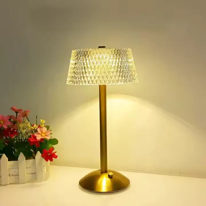 Luxe Diamond Crystal Table Lamp Touch-Dimmable LED Rechargeable Night Light - Image 16