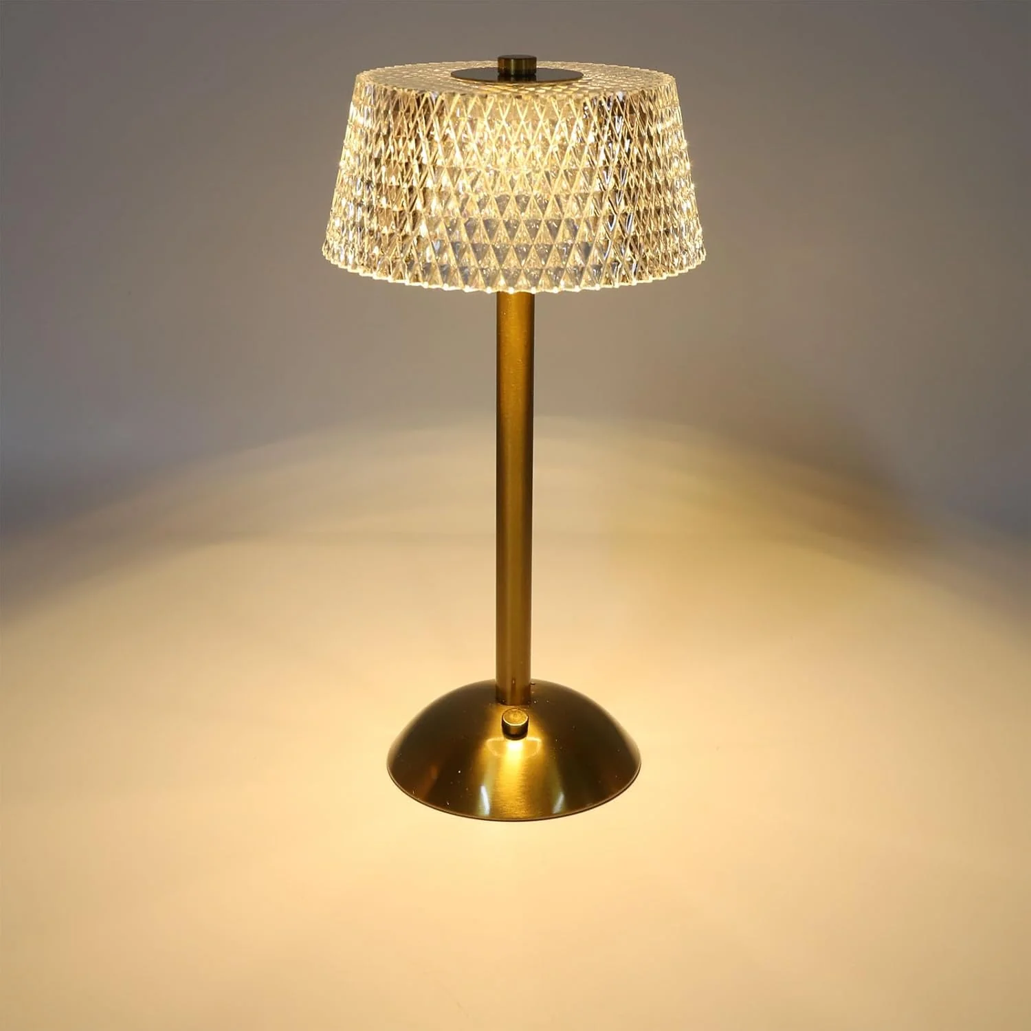 Luxe Diamond Crystal Table Lamp Touch-Dimmable LED Rechargeable Night Light - Image 6