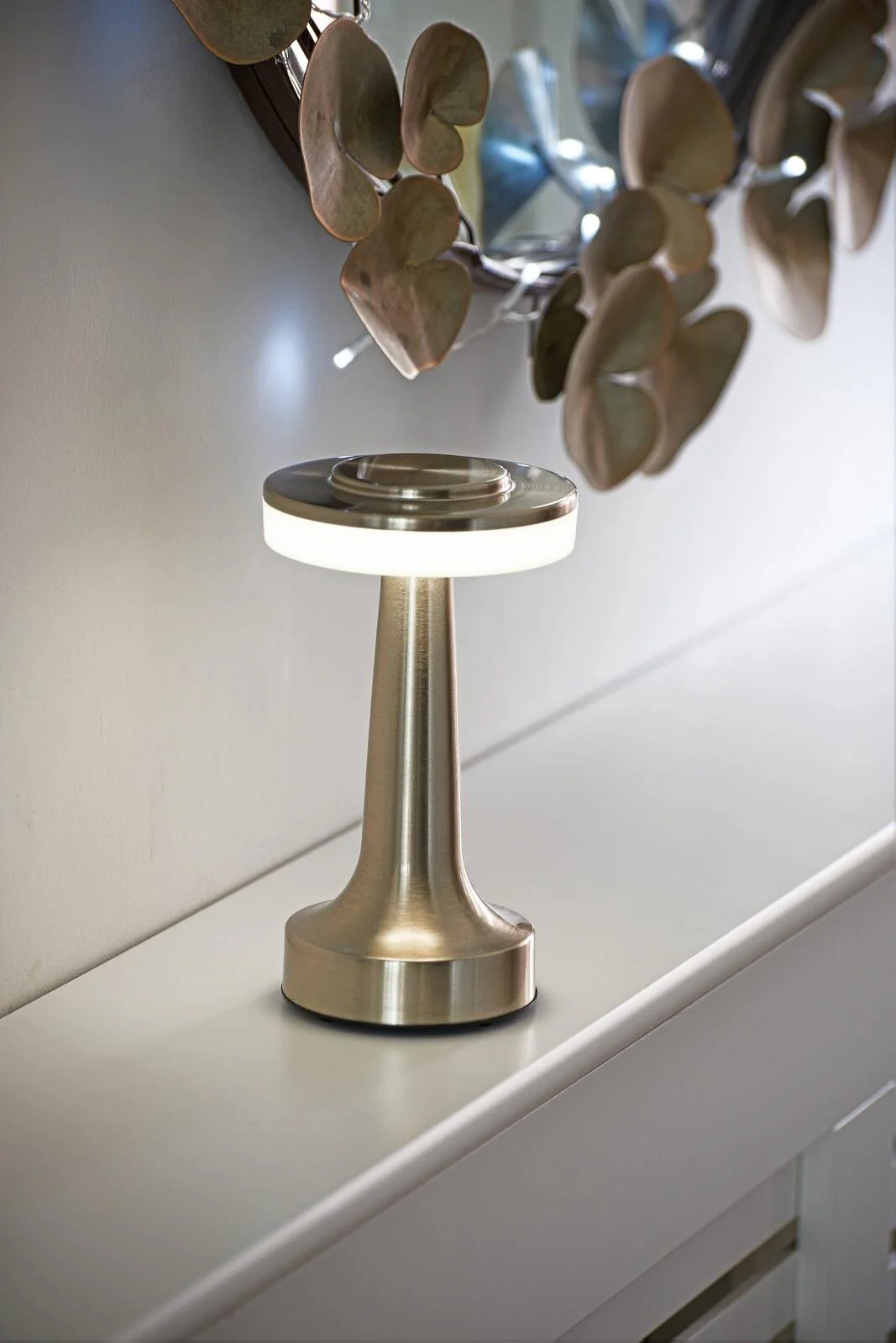 Luxe LED Table Lamp Portable Cordless Touch Sensor Night Light (Silver) - Image 8