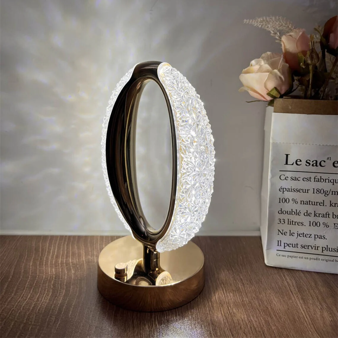 Luxury Crystal Designer LED Table Lamp Night Light - Image 7