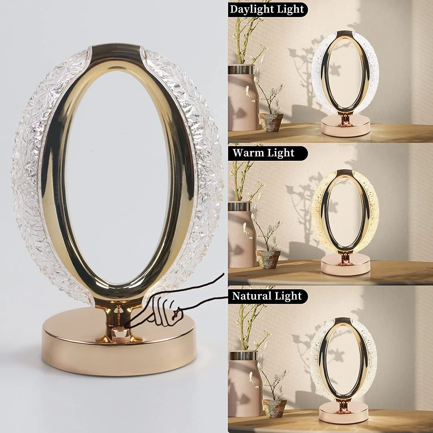 Luxury Crystal Designer LED Table Lamp Night Light - Image 9