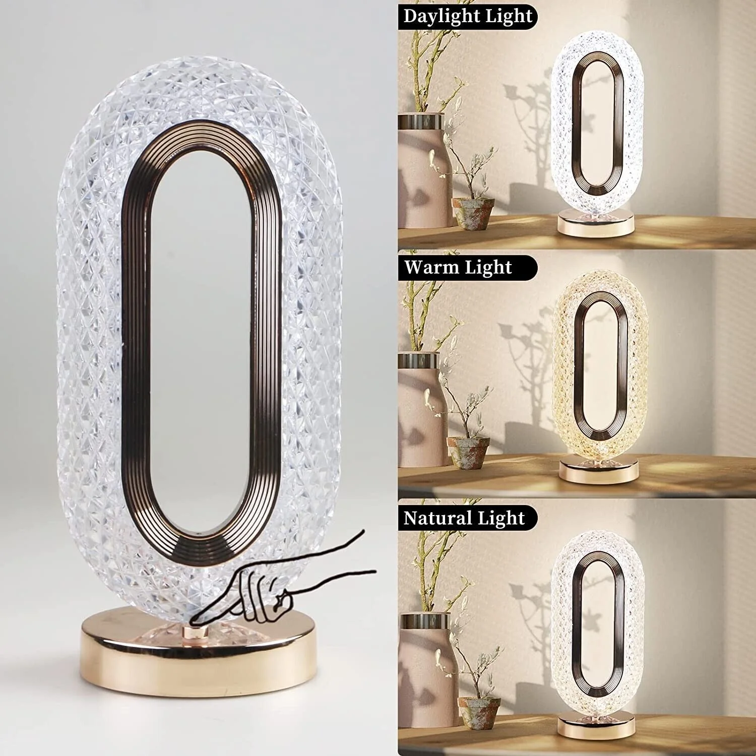 Luxury Crystal Designer LED Table Lamp Night Light - Image 12