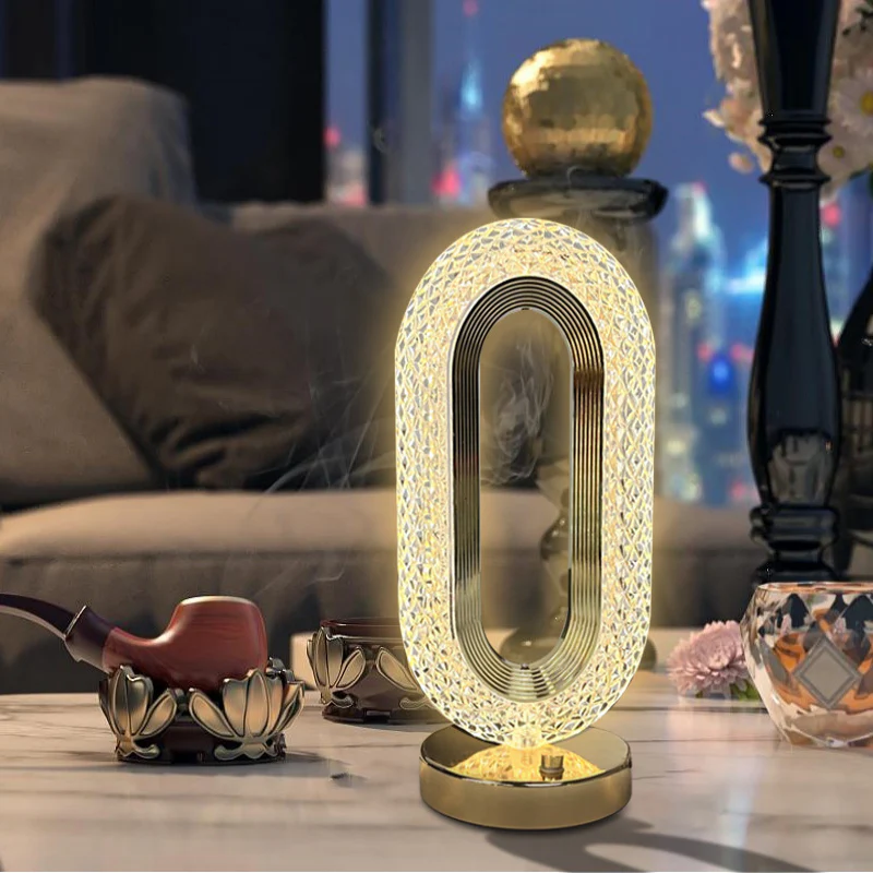 Luxury Crystal Designer LED Table Lamp Night Light - Image 18