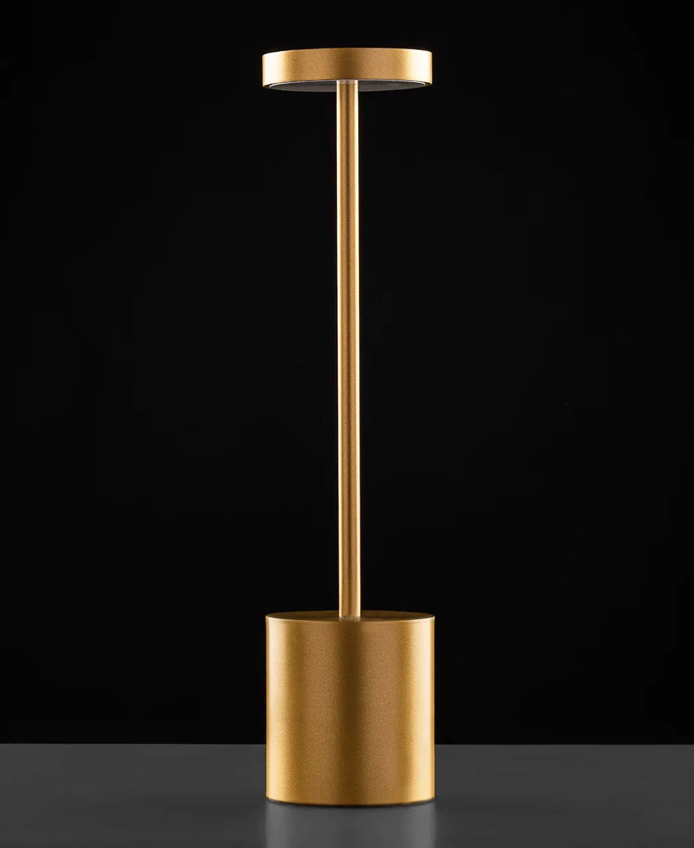 Luxury Designer LED Metal Tall Table Lamp Cordless Touch Sensor Night Light (Gold) - Image 10