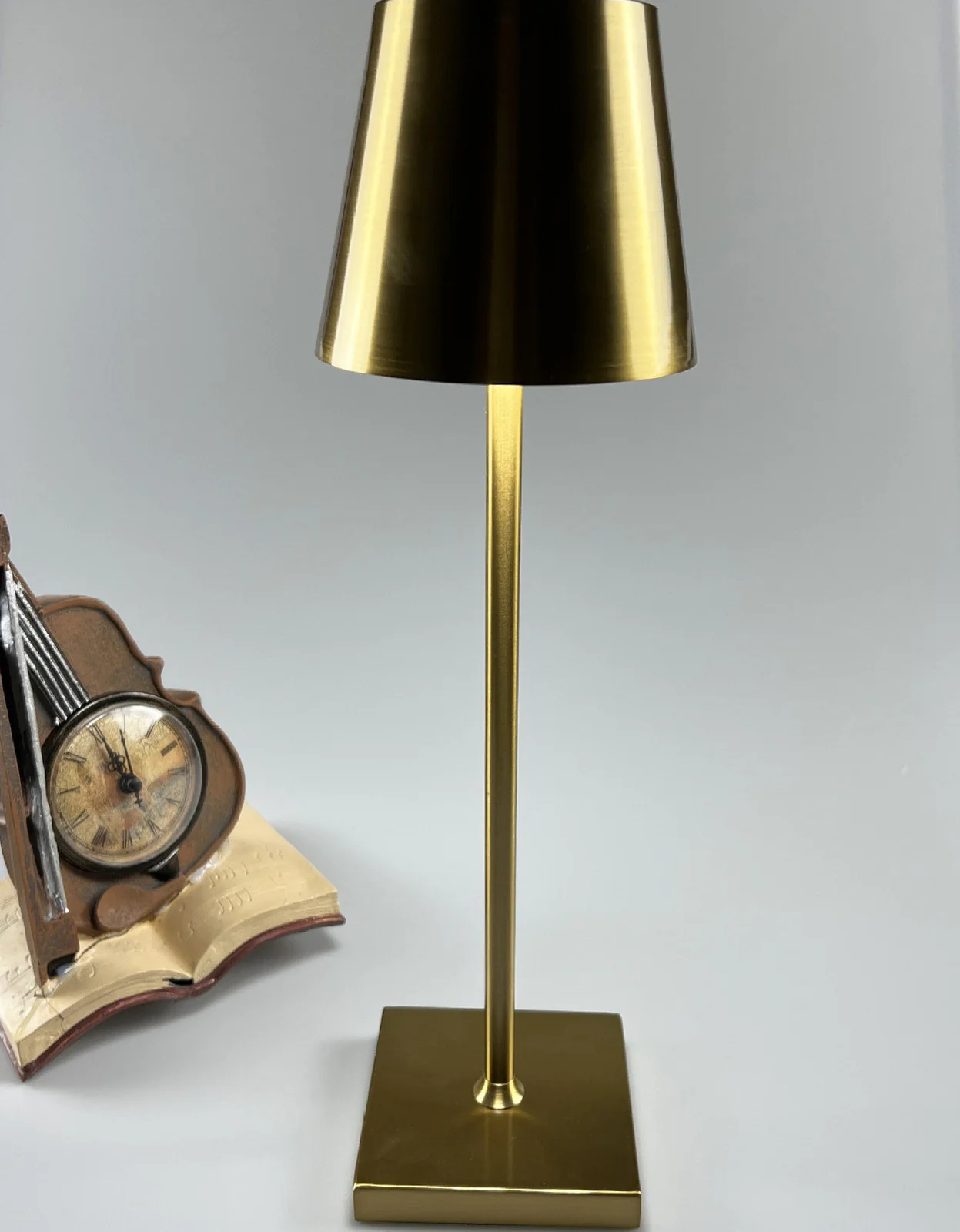 Luxury Designer LED Metal Tall Table Lamp Cordless Touch Sensor Night Light (Gold) - Image 25