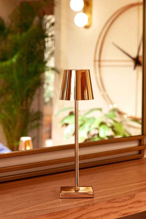 Luxury Designer LED Metal Tall Table Lamp Cordless Touch Sensor Night Light (Rose Gold) - Image 4