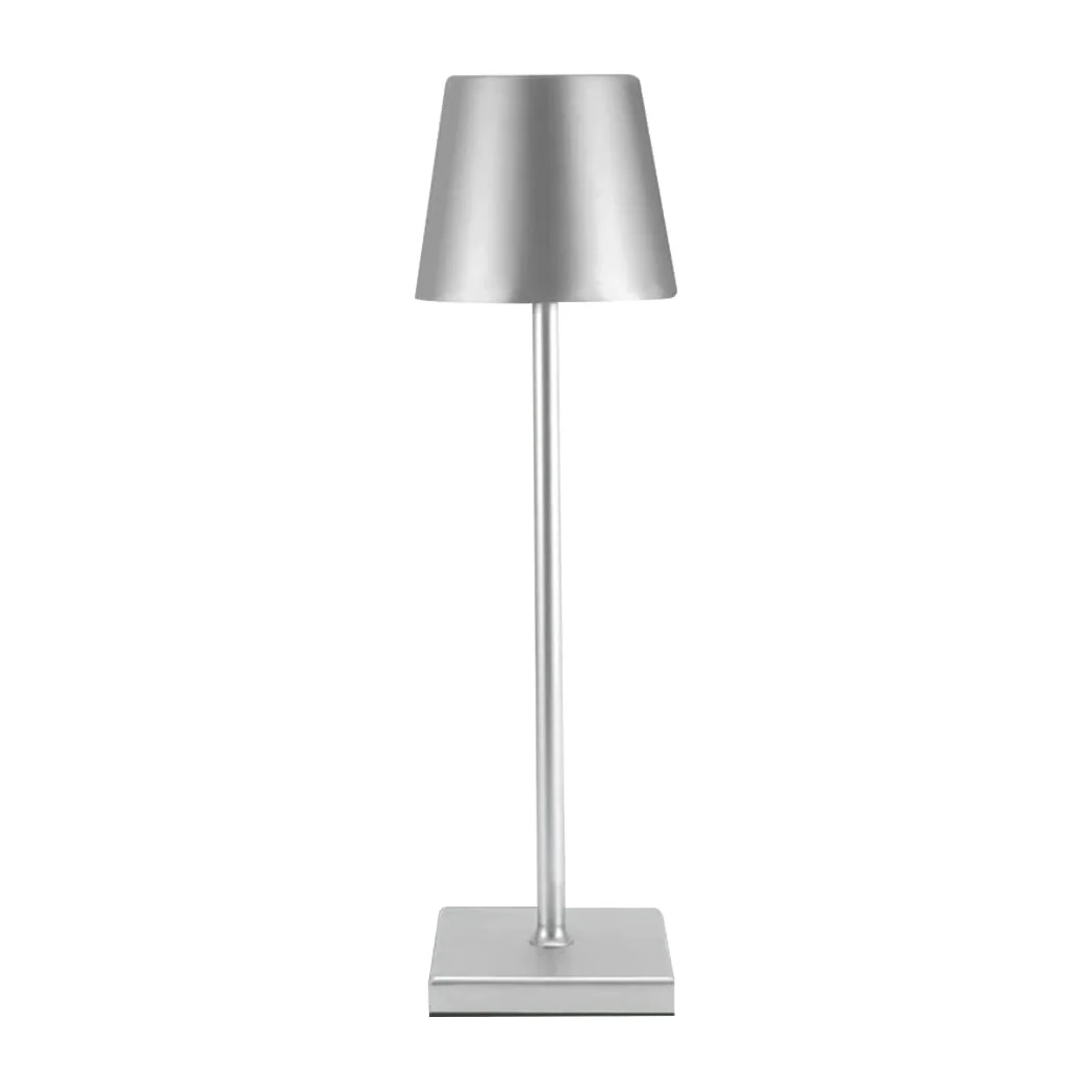 Luxury Designer LED Metal Tall Table Lamp Cordless Touch Sensor Night Light (Silver) - Image 14