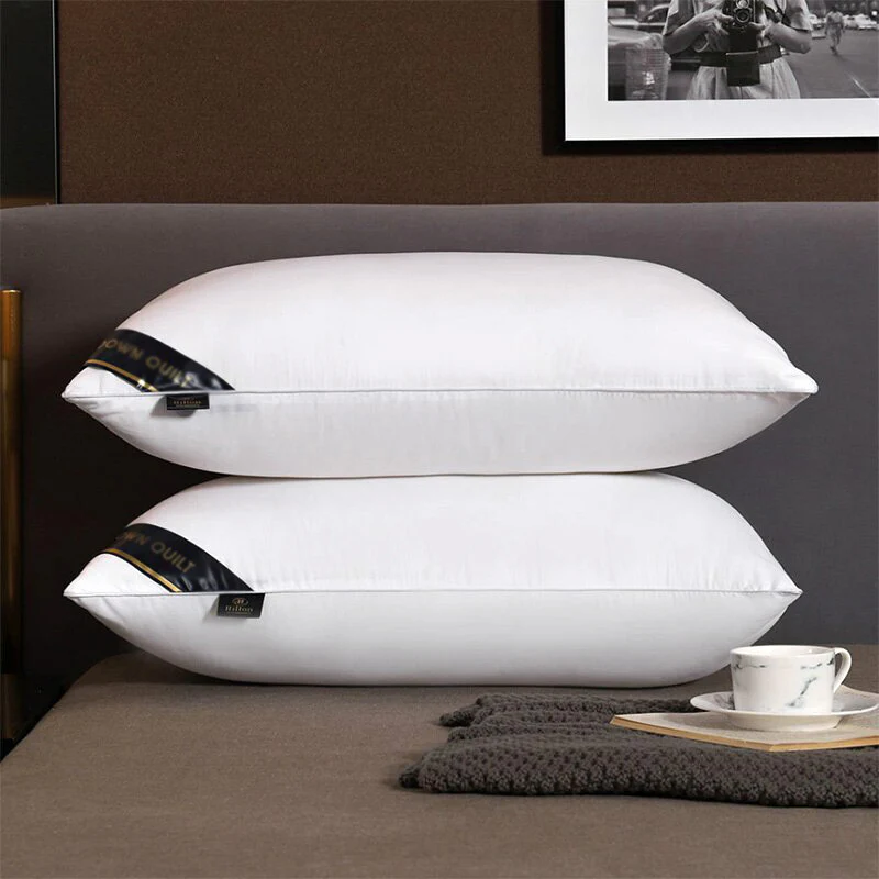 Luxury Hotel Standard Size Medium Profile Pillow (White) - Image 2