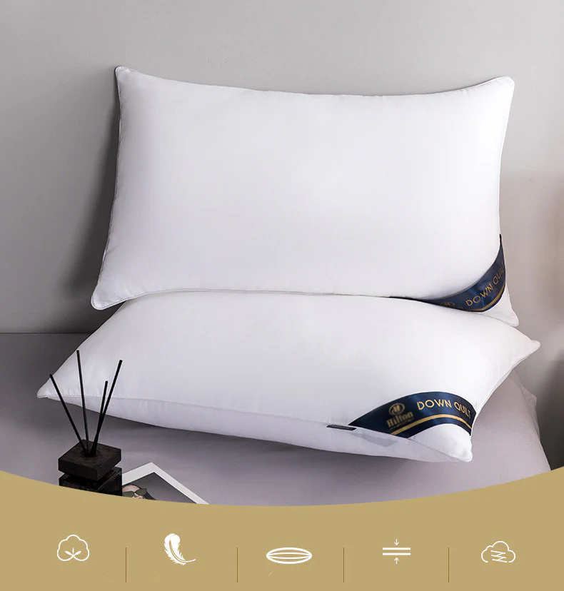 Luxury Hotel Standard Size Medium Profile Pillow (White) - Image 7