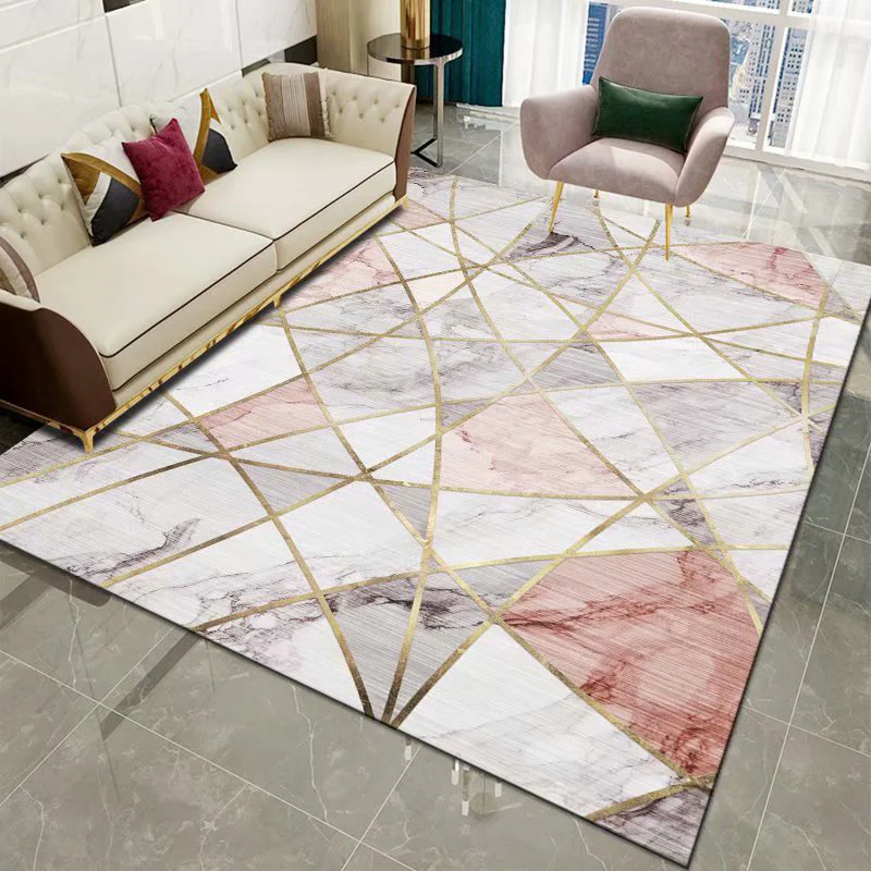 Luxury Marble Pattern Rug Carpet Mat (160 x 120) - Image 5