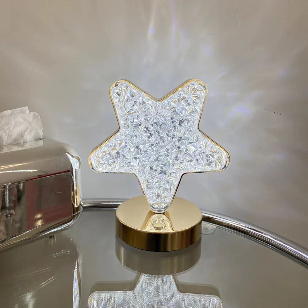 Luxury Star Lamp Crystal Diamond LED Cordless Night Light - Image 10
