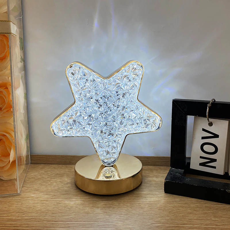 Luxury Star Lamp Crystal Diamond LED Cordless Night Light - Image 13
