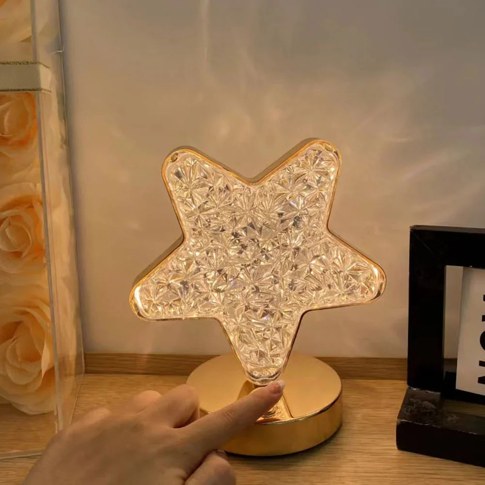 Luxury Star Lamp Crystal Diamond LED Cordless Night Light - Image 14