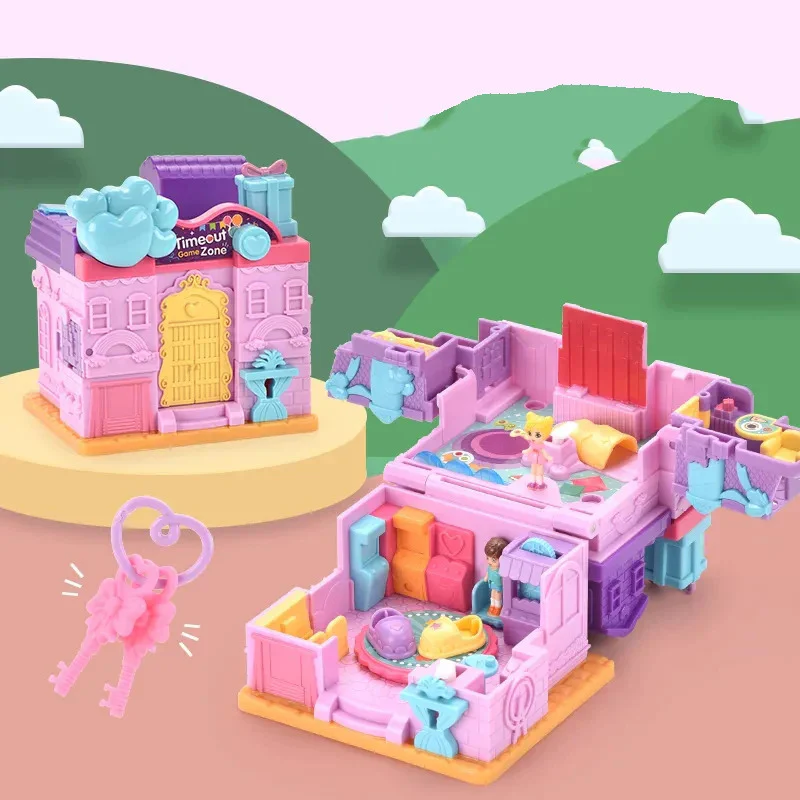 Magic Dollhouse Fun Princess Castle Play House Toy Set Surprise Playset with Music & Lights - Image 4