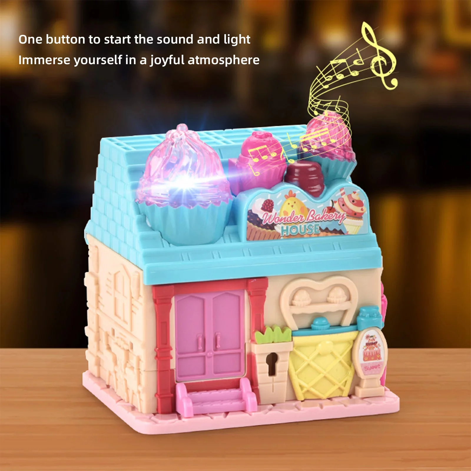 Magic Dollhouse Fun Princess Castle Play House Toy Set Surprise Playset with Music & Lights - Image 6