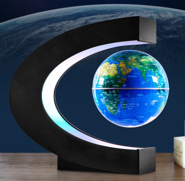 Magnetic Floating Rotating World Globe LED Cool Gift - Image 2