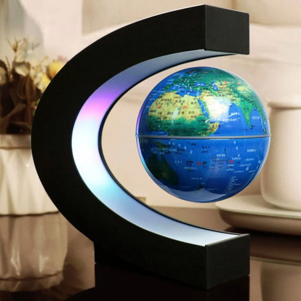 Magnetic Floating Rotating World Globe LED Cool Gift - Image 3