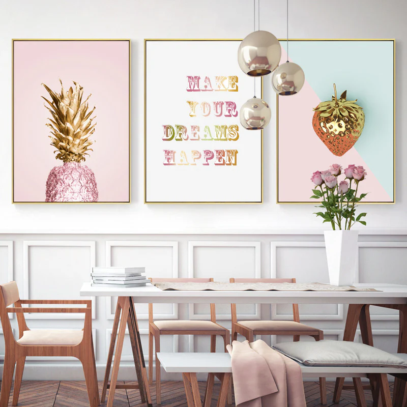 Make Your Dreams Happen Painting Framed Canvas Wall Art - 40cm x 60cm - Image 4