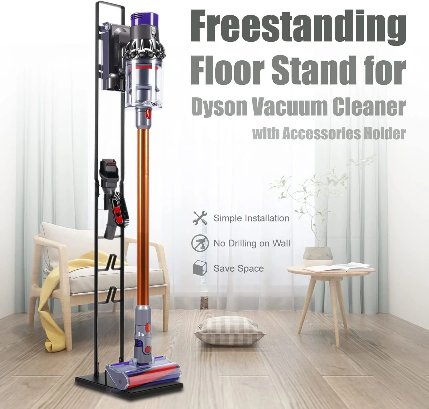 Metal Vacuum Stand Holder Storage Bracket for Dyson Cleaners & Accessories - Image 6