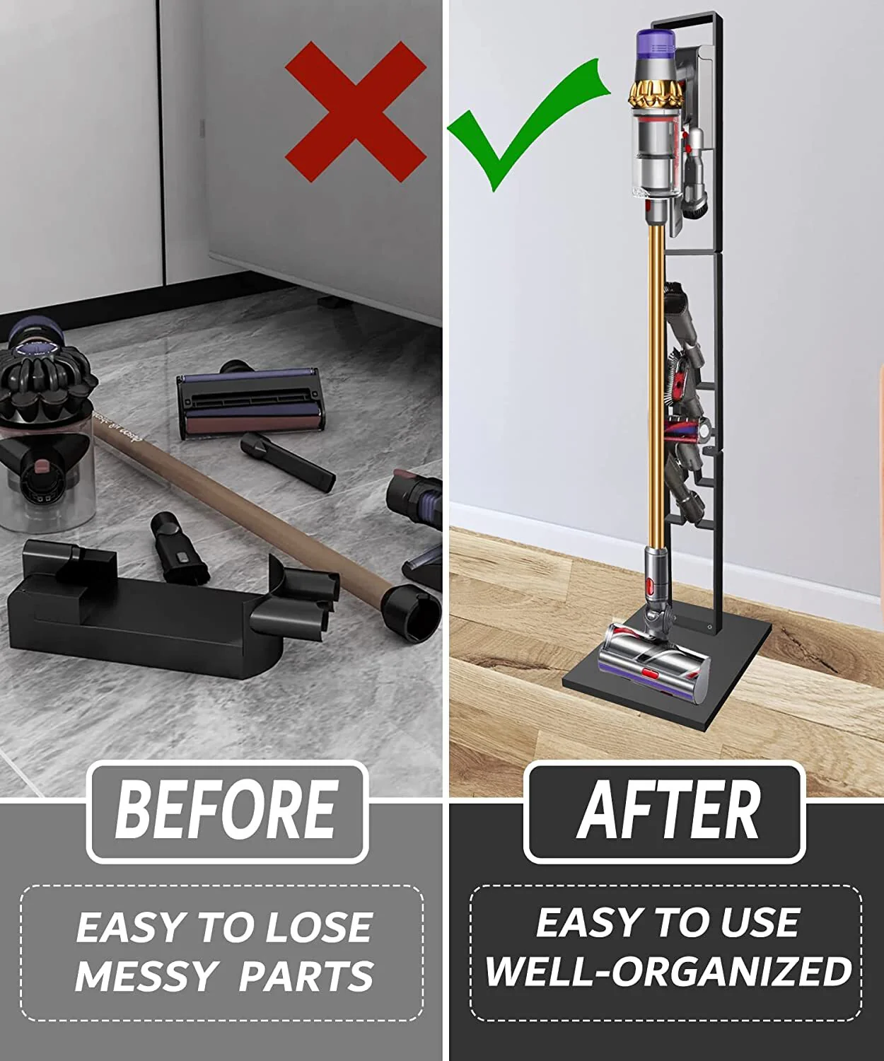 Metal Vacuum Stand Holder Storage Bracket for Dyson Cleaners & Accessories - Image 8
