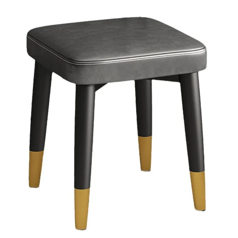 Minimalist Faux Leather Dining Table Stool Padded Dressing Stool - Image 13
