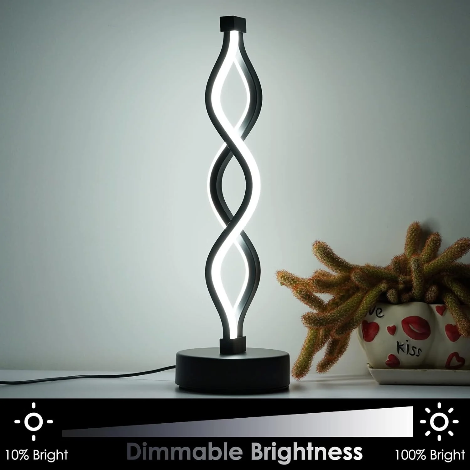Minimalist Modern Helix Designer LED Table Lamp Decor Lighting Night Light - Image 10