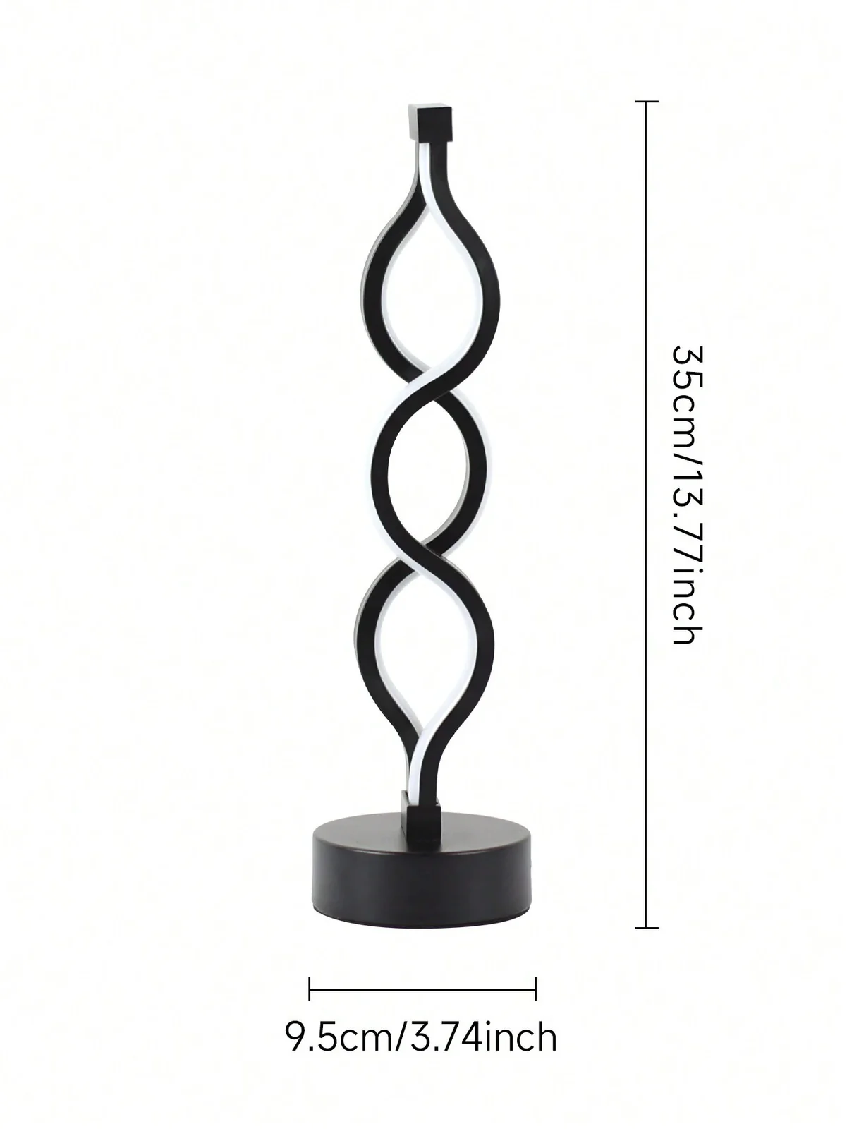 Minimalist Modern Helix Designer LED Table Lamp Decor Lighting Night Light - Image 19