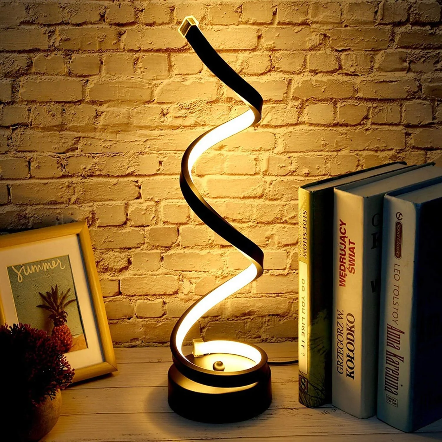 Minimalist Modern Spiral Designer LED Table Lamp Decor Lighting Night Light - Image 16
