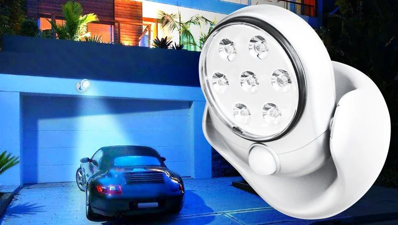 Motion Activated 360 Rotating 7 LED Wireless Motion Sensor Cordless Light - Image 6