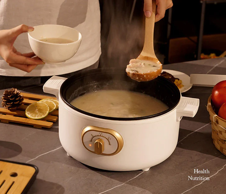 Multi-function Non-Stick Electric Hot Pot 3L (White) - Image 6
