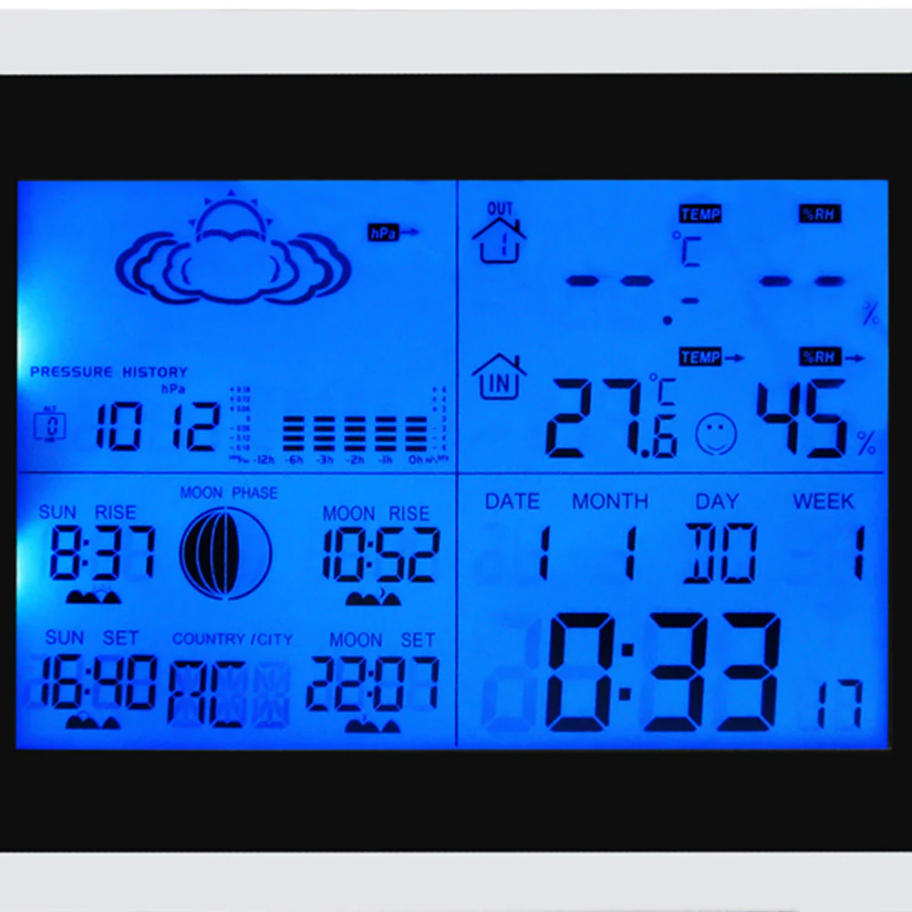 Multi-function Wireless Weather Station Barometer with Outdoor Remote Sensor - Image 5